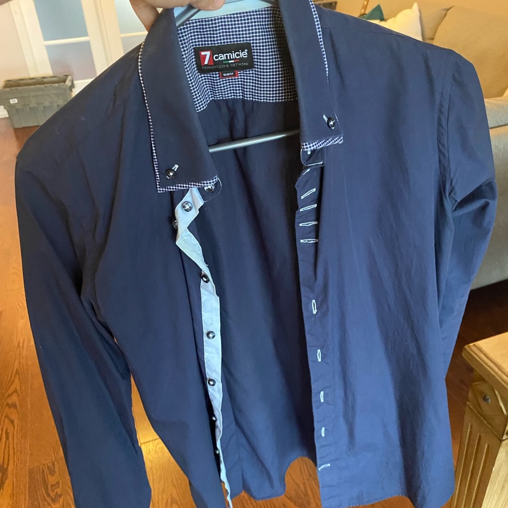 Italian shirt. European medium Us small Slim fit